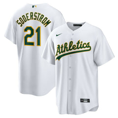 Tyler Soderstrom Athletics Nike Home Replica Jersey - White - Nike on Sale