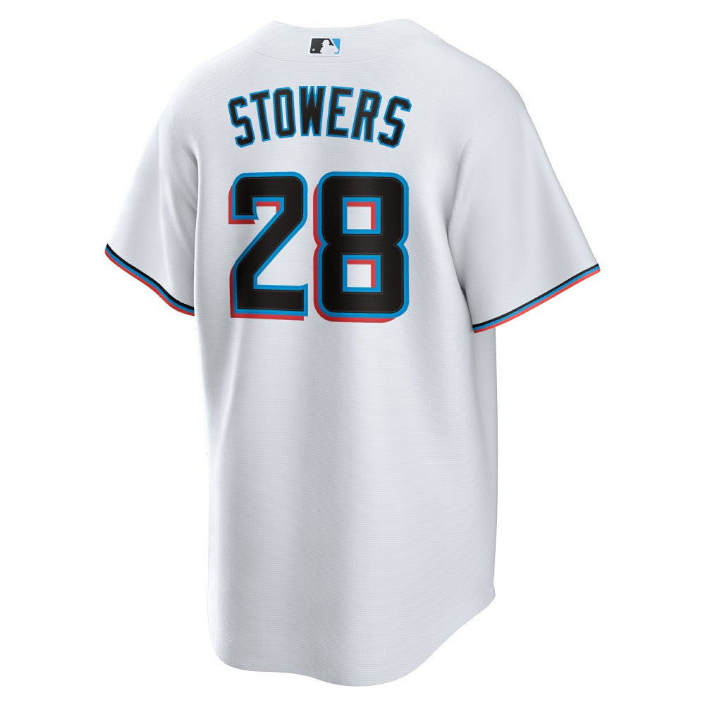 Kyle Stowers Miami Marlins Nike Home Replica Jersey - White - Nike on Sale
