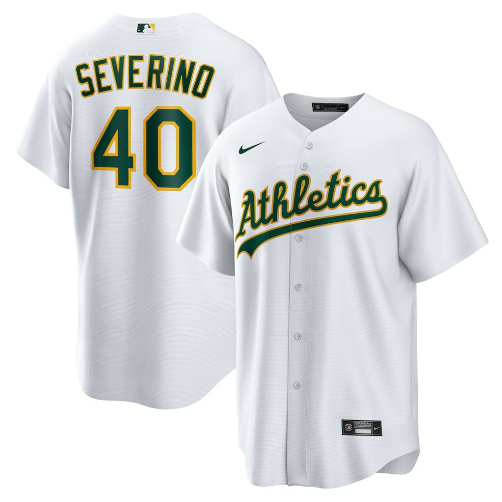 Luis Severino Athletics Nike Home Replica Jersey - White - Nike Lifestyle