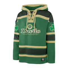 New Jersey Devils '47 St. Patrick's Day McLucky Superior Lacer Pullover Hoodie - Kelly Green - NHL 202856131