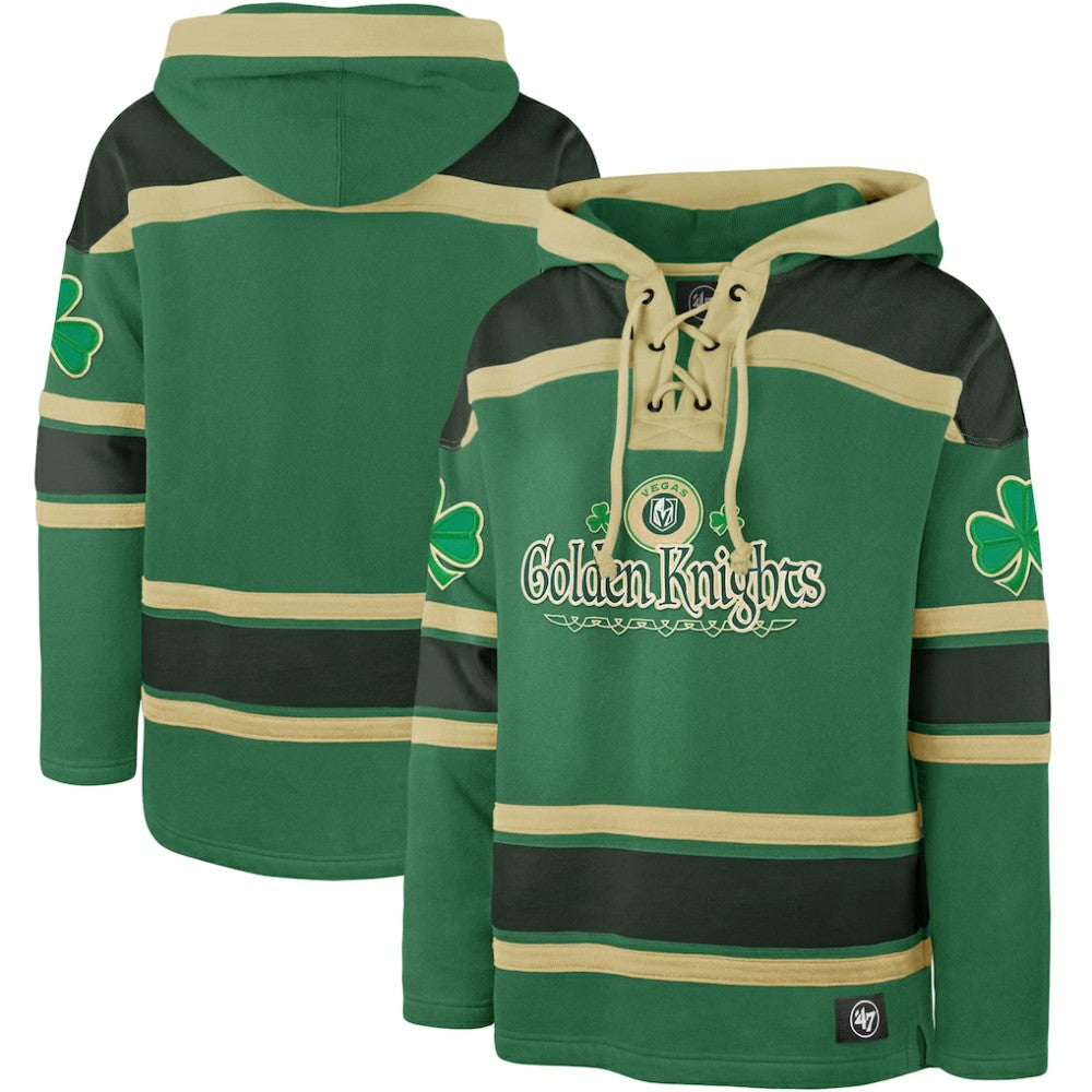Vegas Golden Knights '47 St. Patrick's Day McLucky Superior Lacer Pullover Hoodie - Kelly Green - NHL 202856136