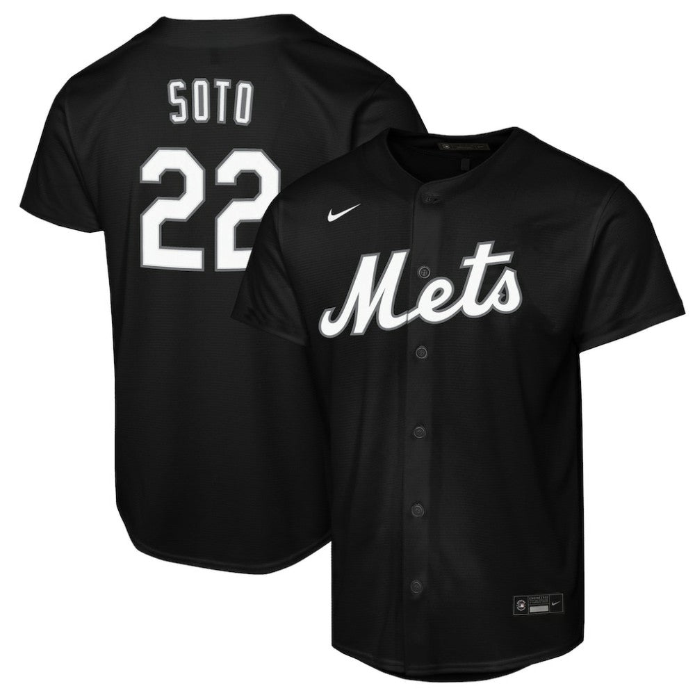 Juan Soto New York Mets Nike  Youth Replica Fashion Jersey - Black - Nike on Sale