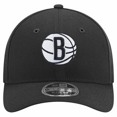 Brooklyn Nets 9FORTY Stock M-Crown Adjustable Hat Black | New Era Lifestyle
