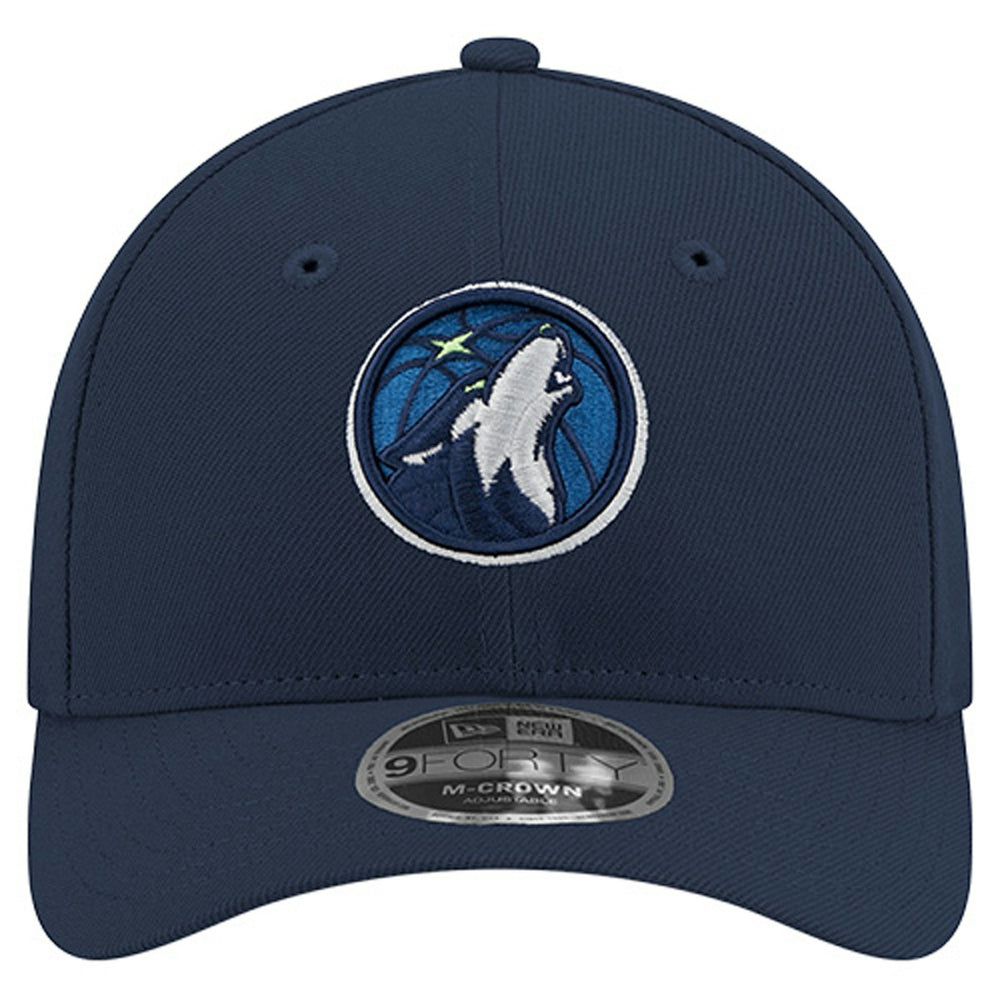 Minnesota Timberwolves 9FORTY Stock M-Crown Adjustable Hat Navy | New Era discount