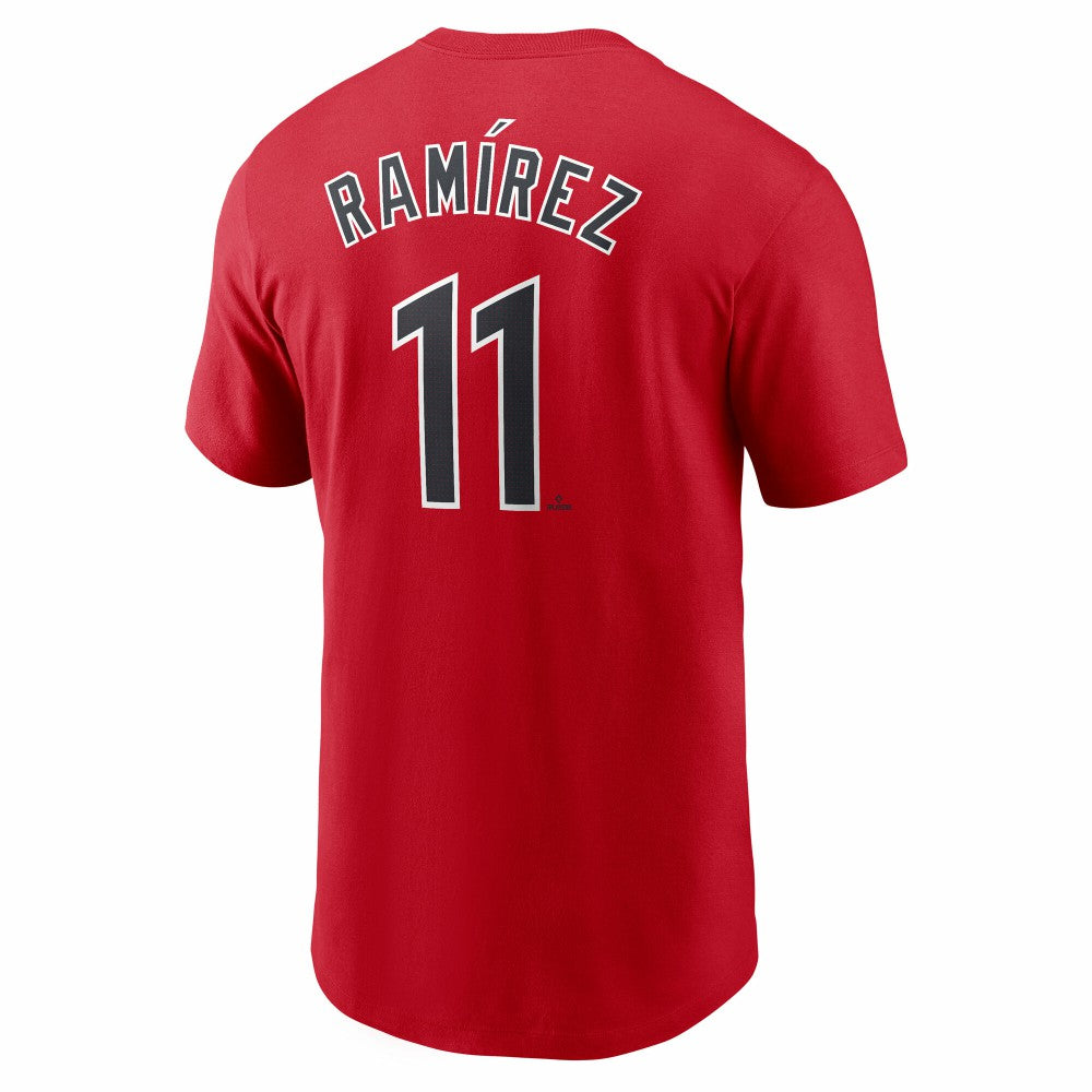 Jose Ramirez Cleveland Guardians Nike Fuse Name & Number T-Shirt - Red - Nike Lifestyle