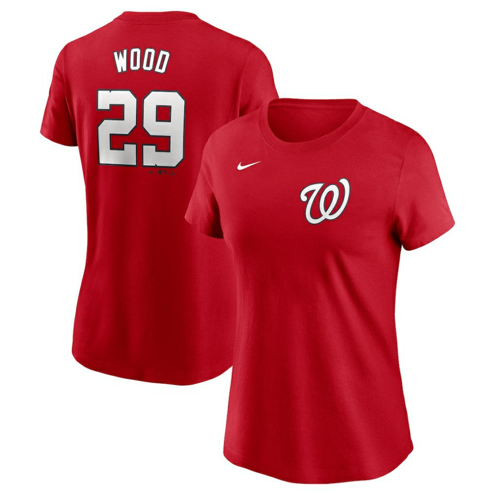James Wood Washington Nationals Nike Women's Cooperstown Collection Fuse Name & Number T-Shirt - Red - Nike Online