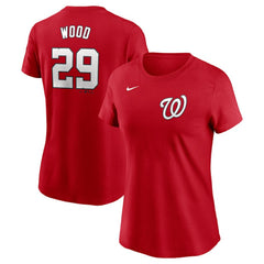 James Wood Washington Nationals Nike Women's Cooperstown Collection Fuse Name & Number T-Shirt - Red - Nike Online