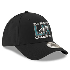 Philadelphia Eagles New Era Super Bowl LIX Champions 9FORTY Adjustable Hat Black