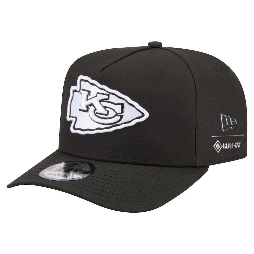 Kansas City Chiefs New Era Gore-Tex A-Frame 9FIFTY Adjustable Hat Black