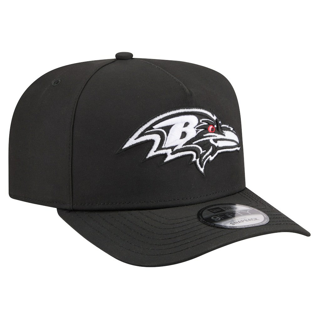 Baltimore Ravens New Era Gore-Tex A-Frame 9FIFTY Adjustable Hat Black