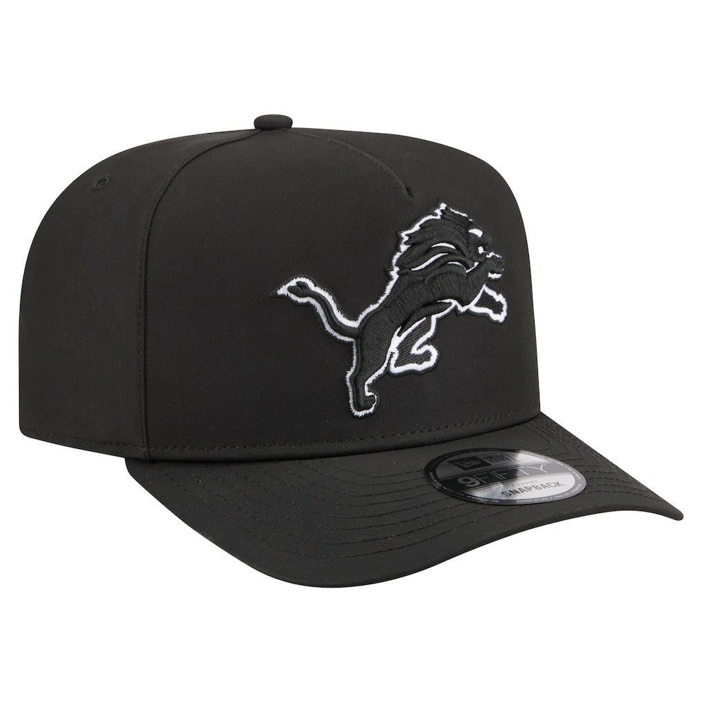 Detroit Lions New Era Gore-Tex A-Frame 9FIFTY Adjustable Hat Black