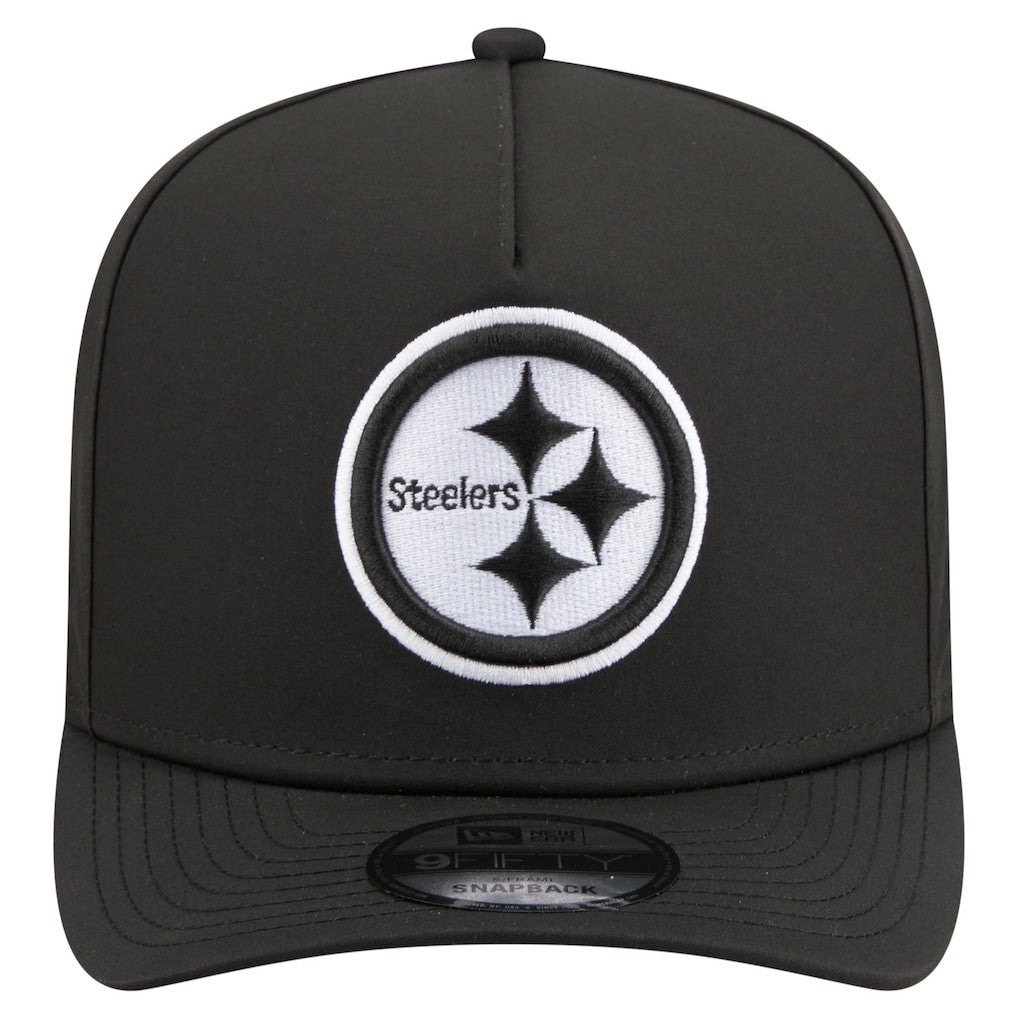 Pittsburgh Steelers New Era Gore-Tex A-Frame 9FIFTY Adjustable Hat Black