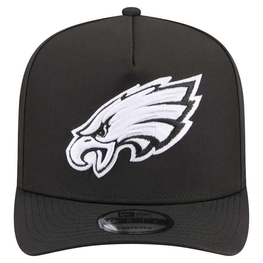 Philadelphia Eagles New Era Gore-Tex A-Frame 9FIFTY Adjustable Hat Black