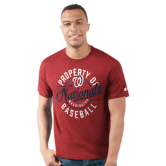 Washington Nationals Starter Prime Time Property Of T-Shirt - Red - MLB on Sale