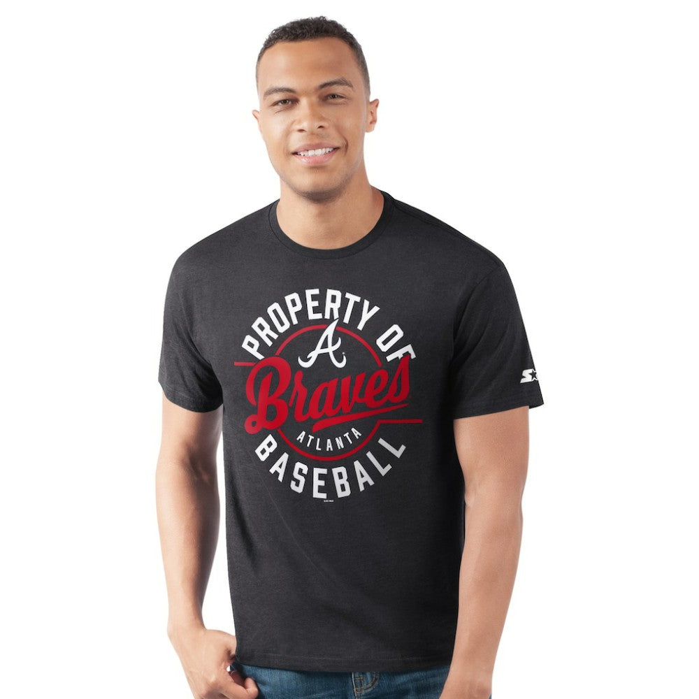 Atlanta Braves Starter Prime Time Property Of T-Shirt - Navy - MLB Sale