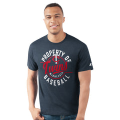 Minnesota Twins Starter Prime Time Property Of T-Shirt - Navy - MLB Sale