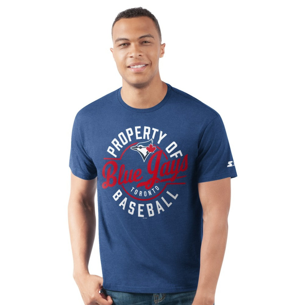 Toronto Blue Jays Starter Prime Time Property Of T-Shirt - Royal - MLB Sale