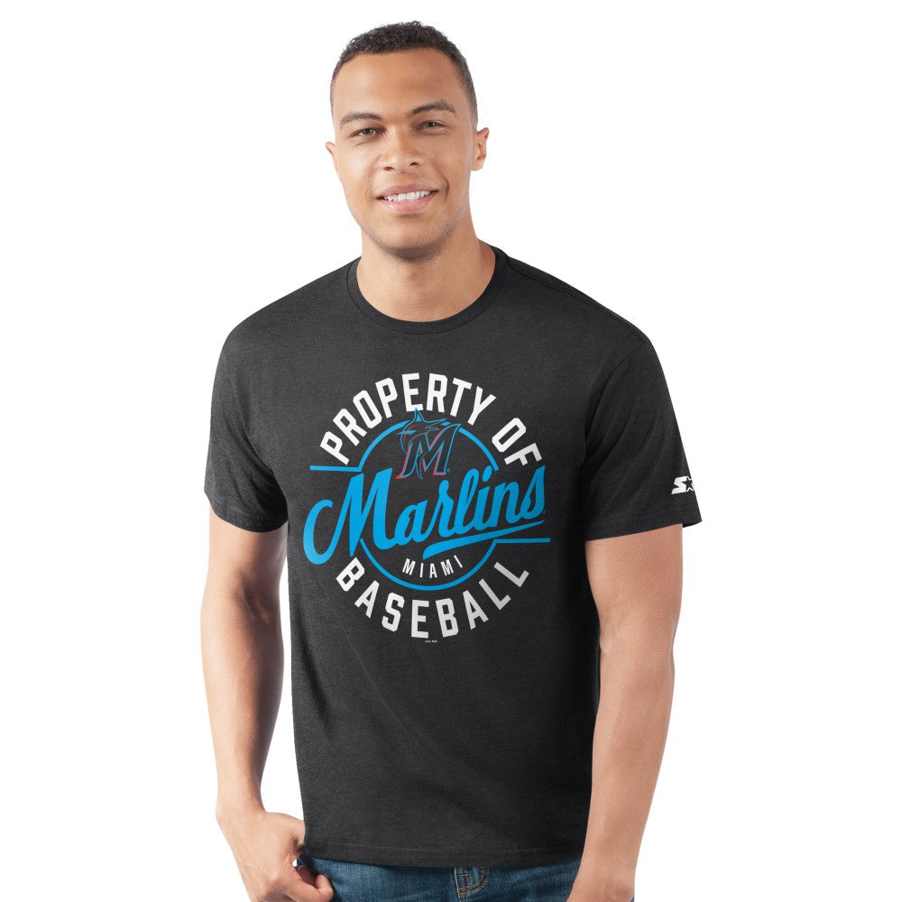 Miami Marlins Starter Prime Time Property Of T-Shirt - Black - MLB Online