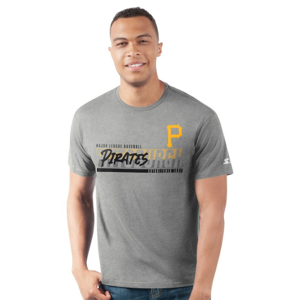 Pittsburgh Pirates Starter Prime Time Team T-Shirt - Heather Gray - MLB on Sale
