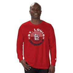 St. Louis Cardinals Starter Halftime Long Sleeve T-Shirt - Red - MLB Lifestyle