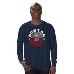 Boston Red Sox Starter Halftime Long Sleeve T-Shirt - Navy - MLB Sale