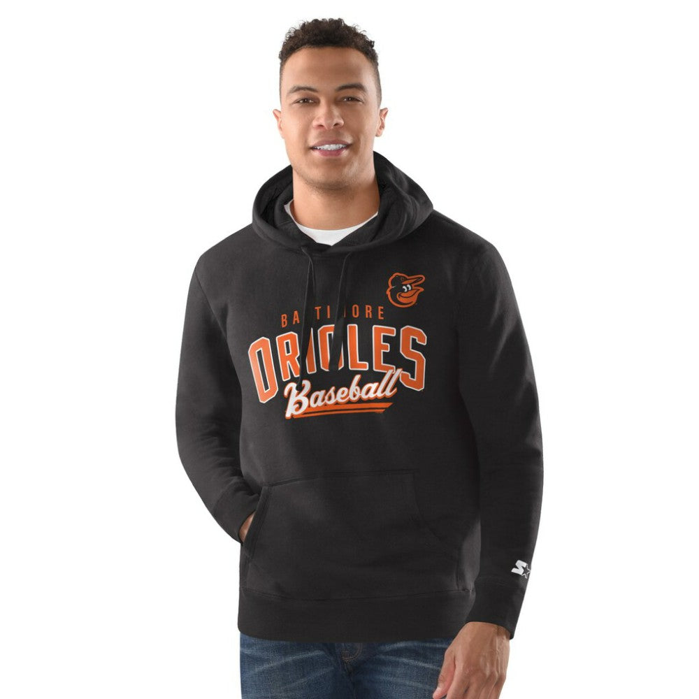 Baltimore Orioles Starter Classic Pullover Hoodie - Black - MLB on Sale
