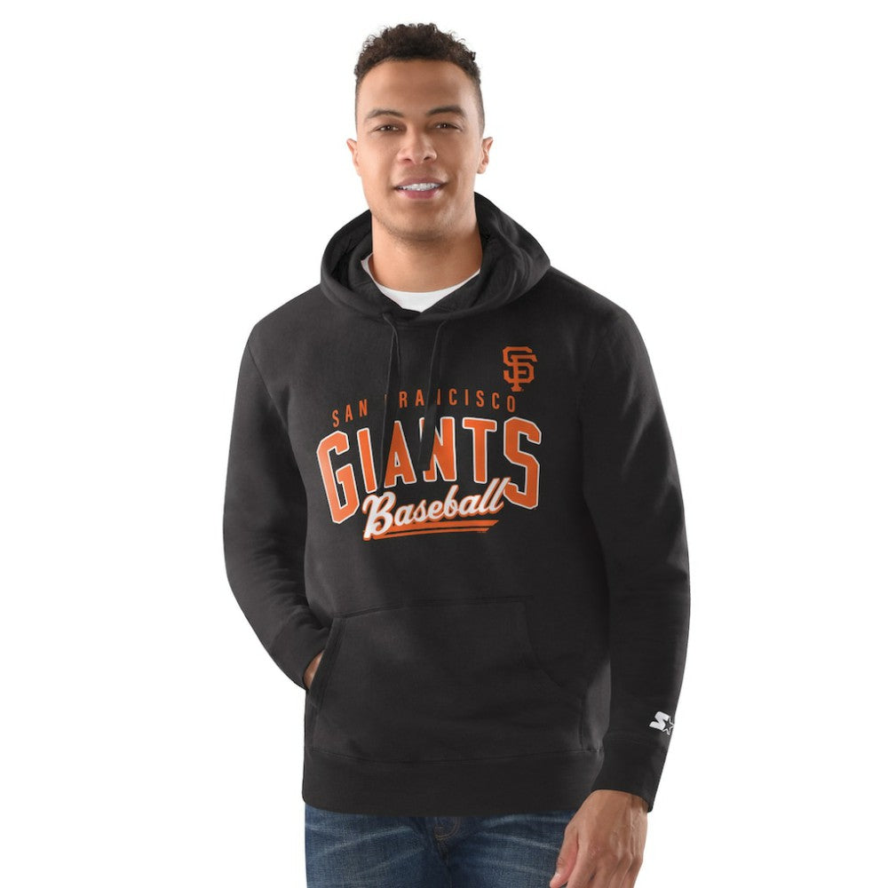 San Francisco Giants Starter Classic Pullover Hoodie - Black - MLB Discount