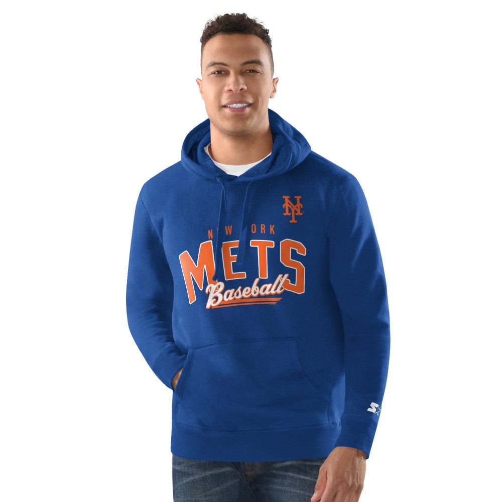 New York Mets Starter Classic Pullover Hoodie - Royal - MLB Lifestyle