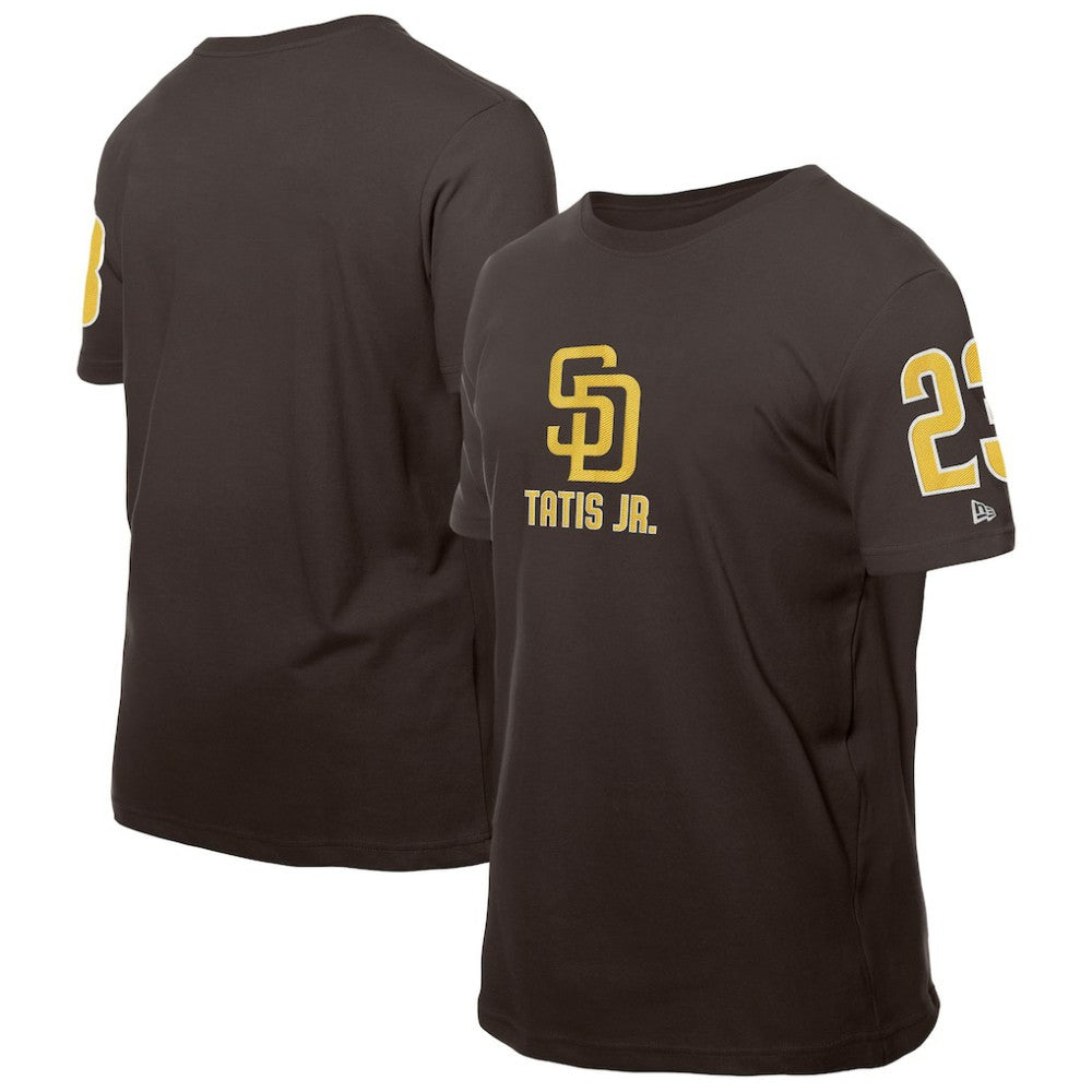 Fernando Tatis Jr. San Diego Padres New Era Design Lab Name & Number T-Shirt - Brown - New Era Lifestyle