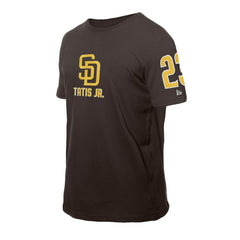 Fernando Tatis Jr. San Diego Padres New Era Design Lab Name & Number T-Shirt - Brown - New Era Lifestyle