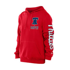 Bryce Harper Philadelphia Phillies New Era Design Lab Pullover Hoodie - Red - New Era Lifestyle