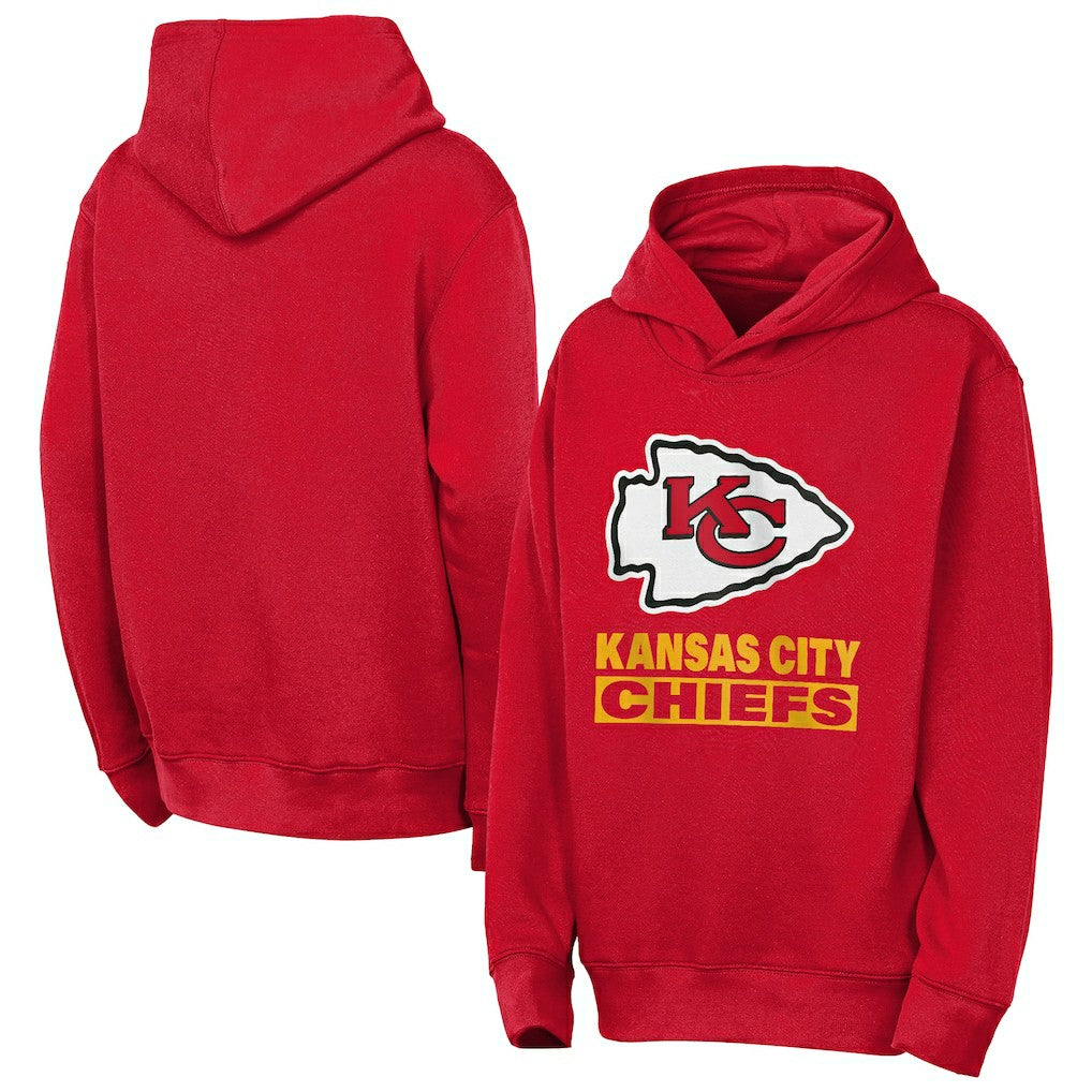 Kansas City Chiefs Outerstuff Youth Back to Basics Hoodie Red