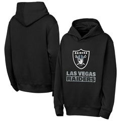 Las Vegas Raiders Outerstuff Youth Back to Basics Hoodie Black