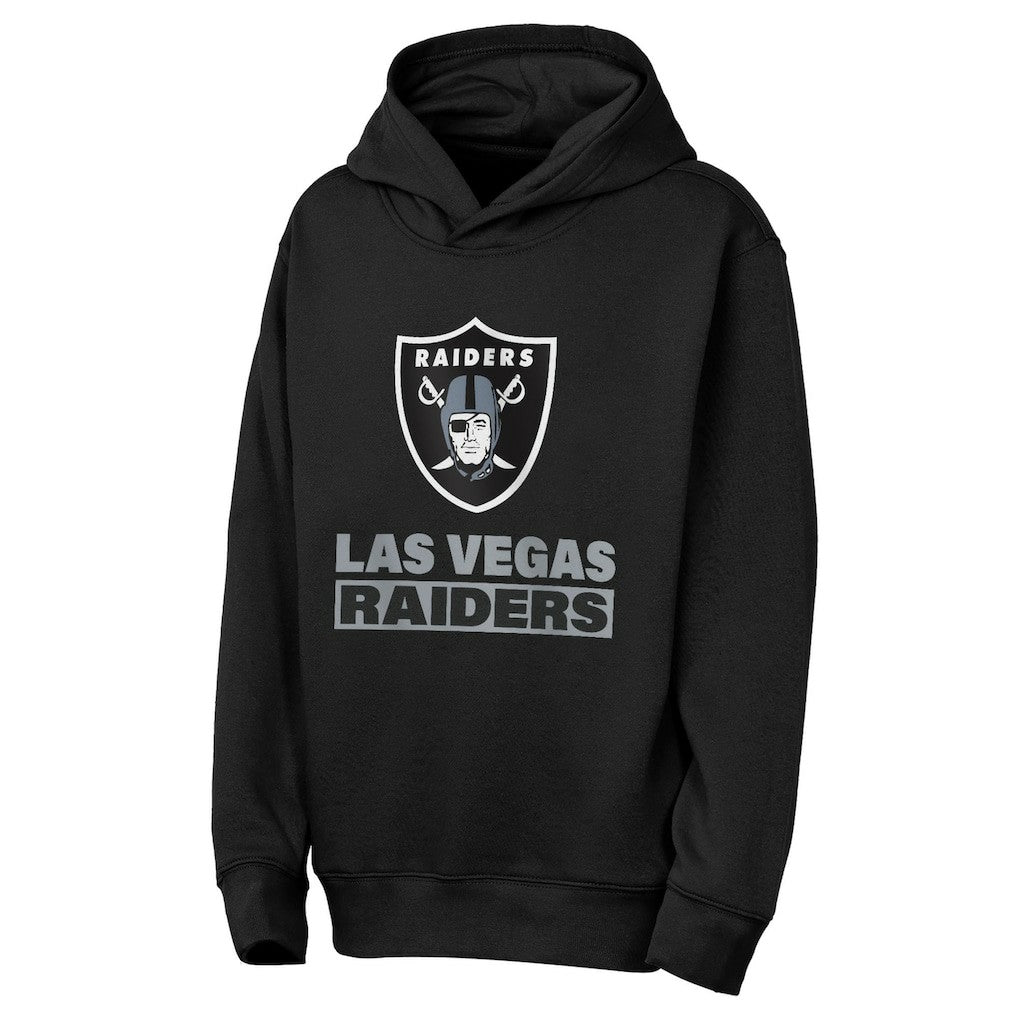 Las Vegas Raiders Outerstuff Youth Back to Basics Hoodie Black