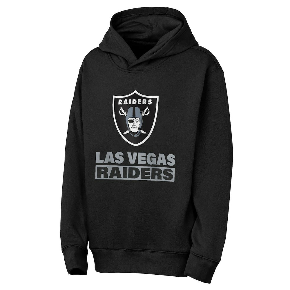 Las Vegas Raiders Outerstuff Youth Back to Basics Hoodie Black