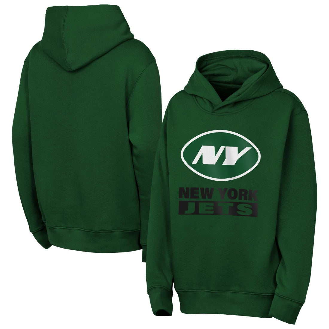 New York Jets Outerstuff Youth Back to Basics Hoodie Green
