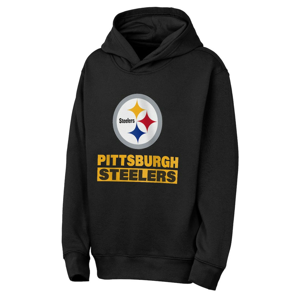 Pittsburgh Steelers Outerstuff Youth Back to Basics Hoodie Black