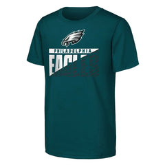Philadelphia Eagles Outerstuff Youth Never Quit 2-Pack T-Shirt Set Midnight Green