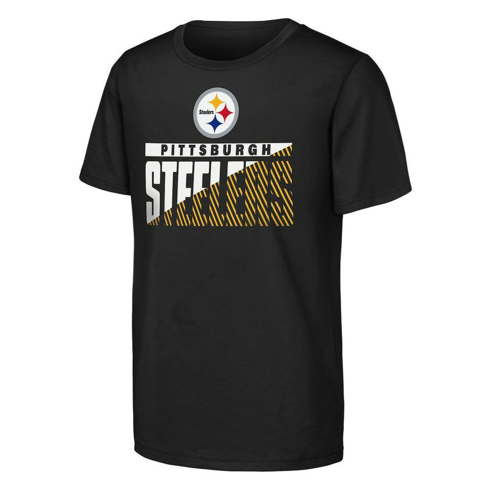 Pittsburgh Steelers Outerstuff Youth Never Quit 2-Pack T-Shirt Set Black