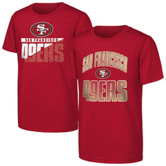 San Francisco 49ers Outerstuff Youth Never Quit 2-Pack T-Shirt Set Scarlet