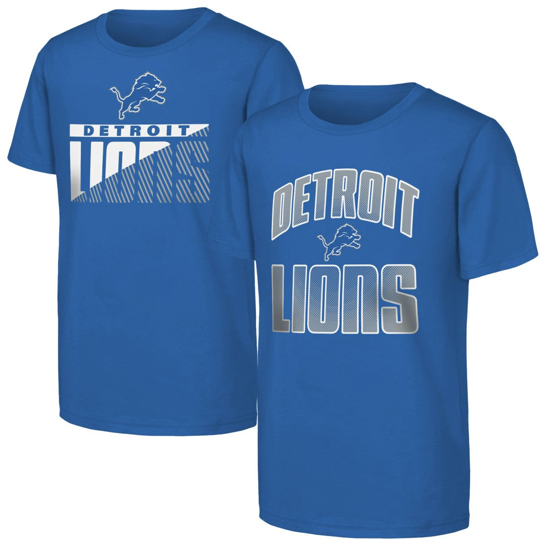 Detroit Lions Outerstuff Youth Never Quit 2-Pack T-Shirt Set Blue