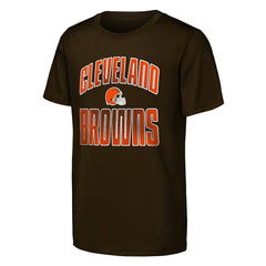 Cleveland Browns Outerstuff Youth Never Quit 2-Pack T-Shirt Set Brown