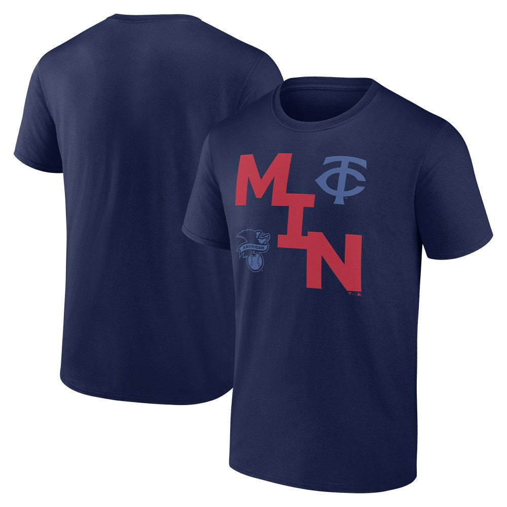 Minnesota Twins Fanatics Record Shattered T-Shirt - Navy - Fanatics Discount