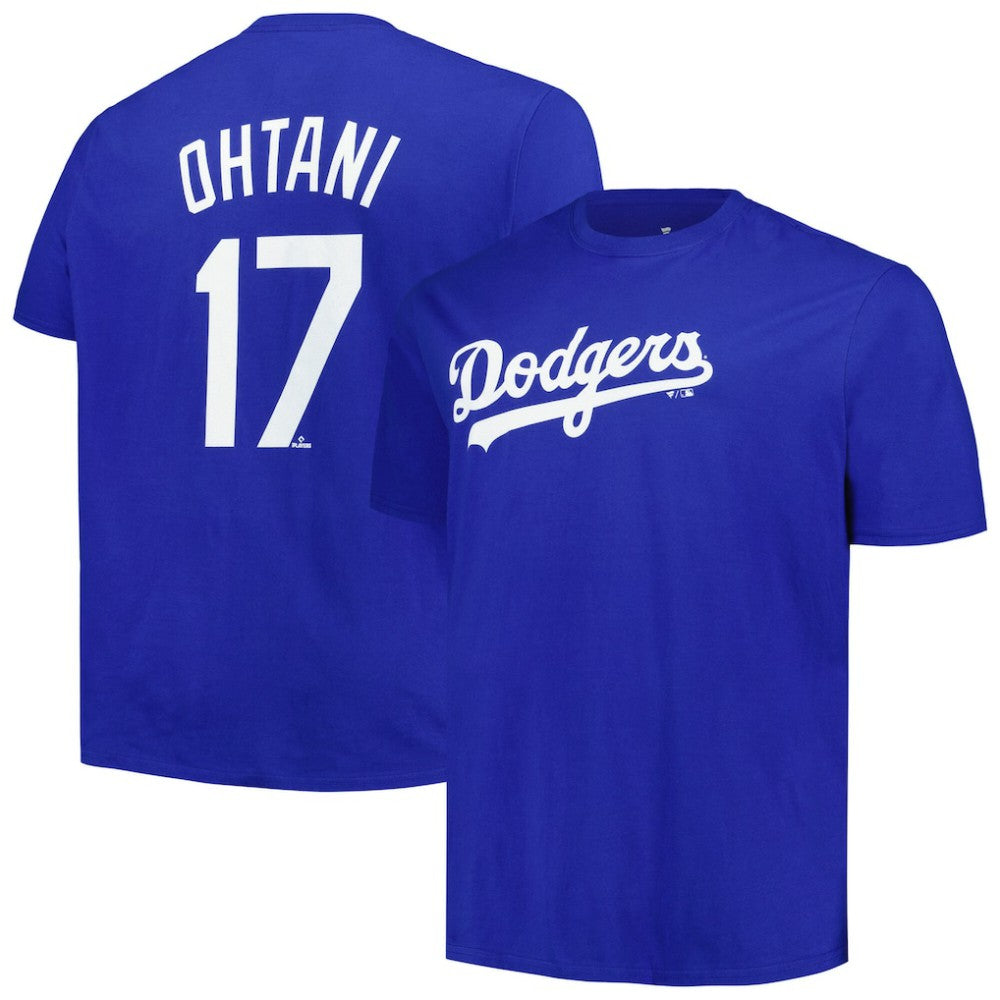 Shohei Ohtani Los Angeles Dodgers Profile Big & Tall Name & Number T-Shirt - Royal - MLB on Sale