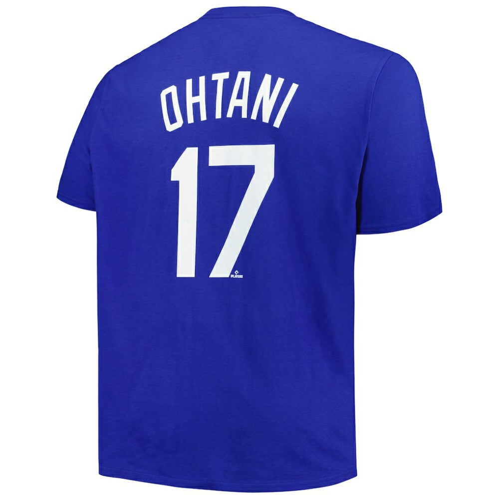 Shohei Ohtani Los Angeles Dodgers Profile Big & Tall Name & Number T-Shirt - Royal - MLB on Sale