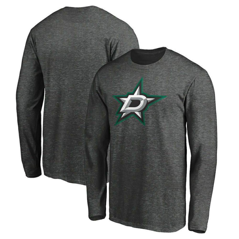 Dallas Stars Fanatics Logo Long Sleeve T-Shirt - Charcoal - NHL 202890532