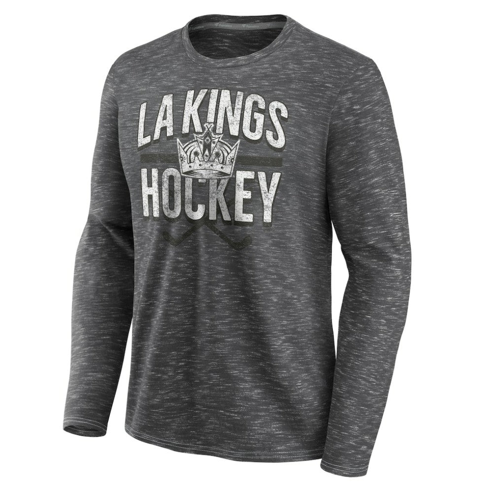 Los Angeles Kings Fanatics Logo Long Sleeve T-Shirt - Charcoal - NHL 202890533
