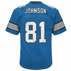 Mitchell & Ness Calvin Johnson Detroit Lions Youth Legacy Replica Jersey Blue