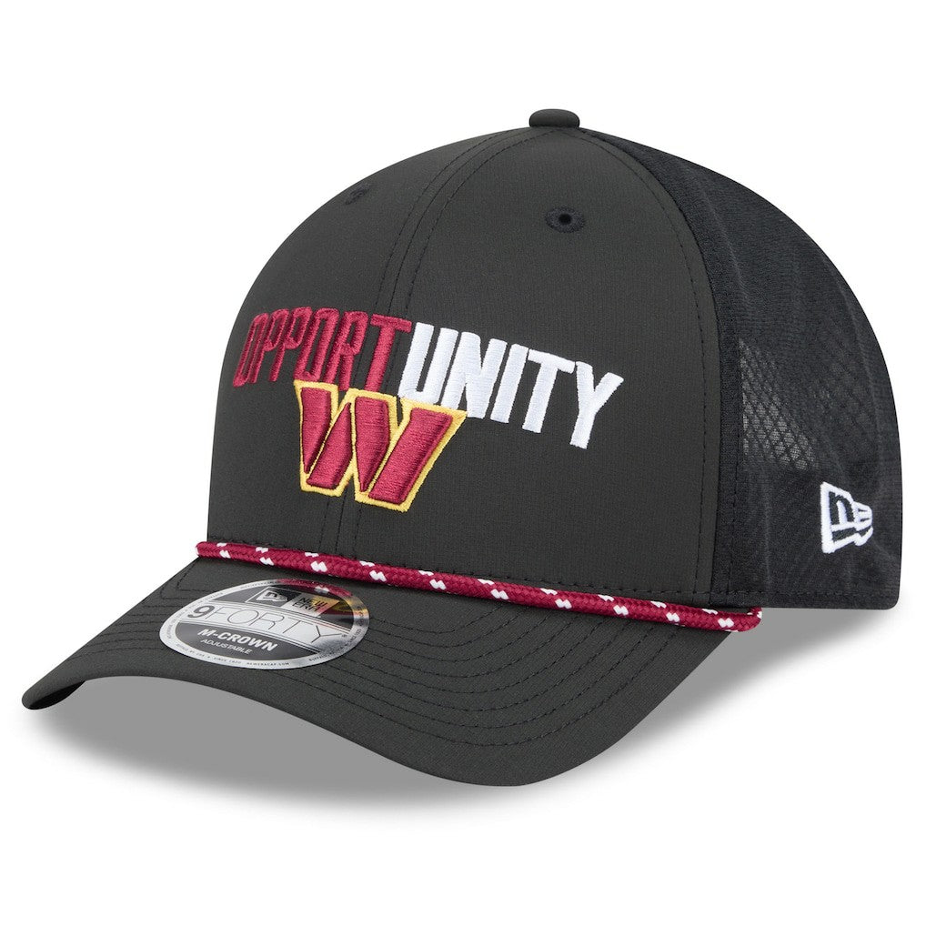 Washington Commanders New Era 2025 Inspire Change 9FORTY M-Crown Adjustable Hat Black