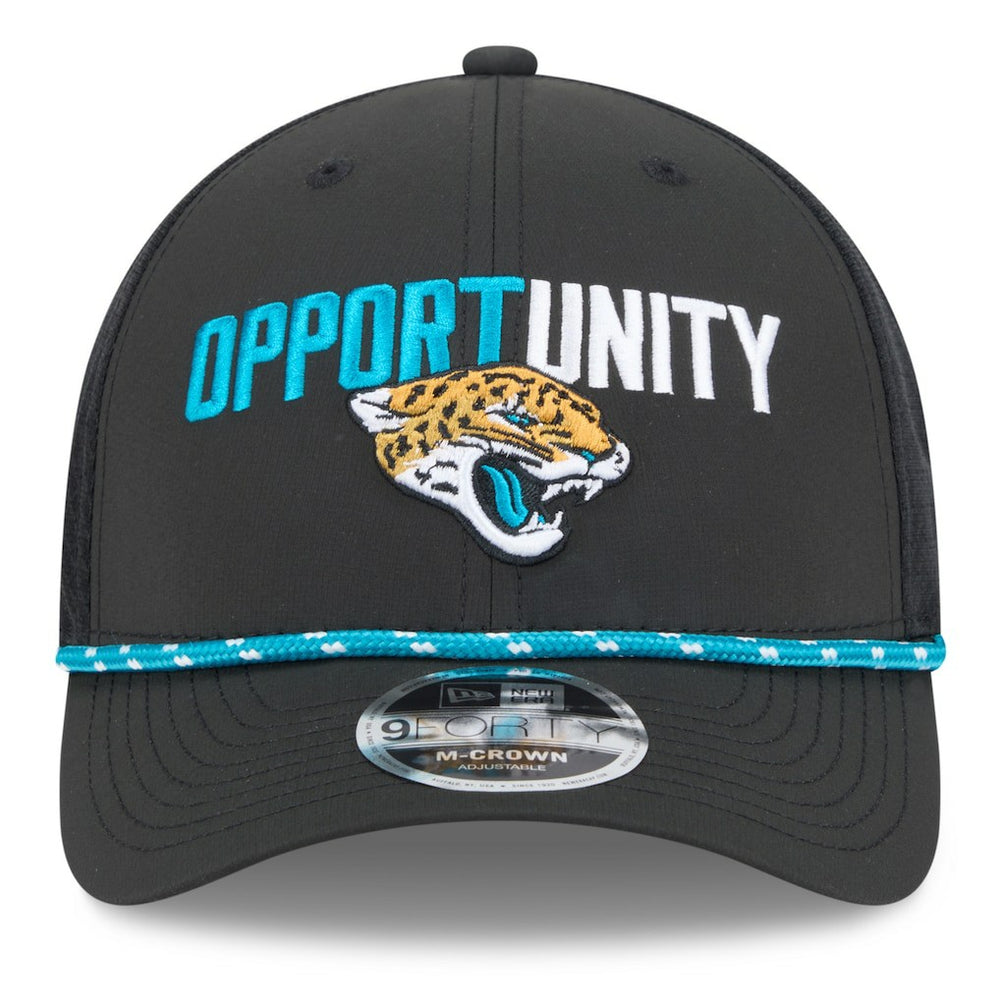Jacksonville Jaguars New Era 2025 Inspire Change 9FORTY M-Crown Adjustable Hat Black